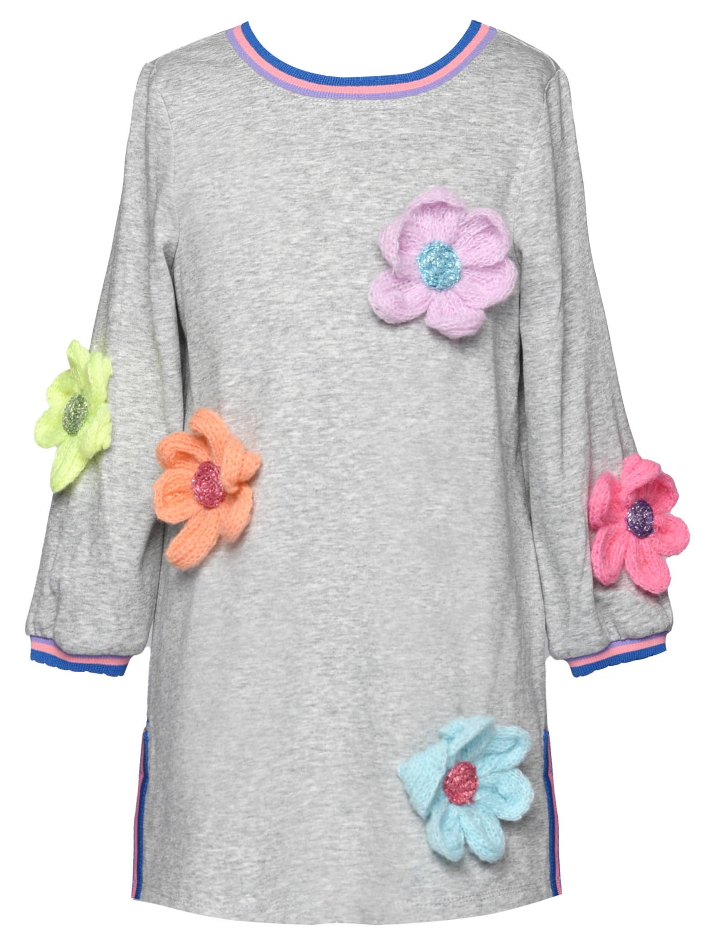 Dress with Crochet Flowers