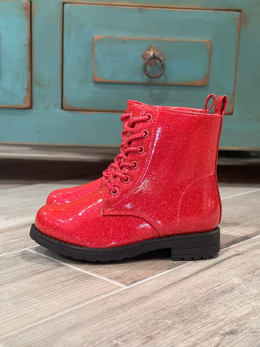 Hot Pink Glitter Boots