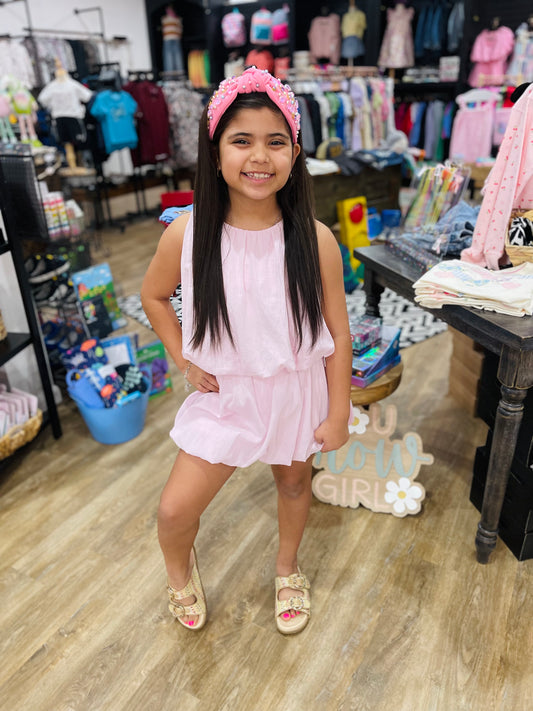 Gauze Grecian Bubble Skirt | Pink Guava