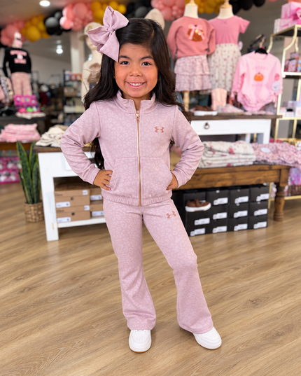 UA Rival Embossed Cheetah | Bashful Pink