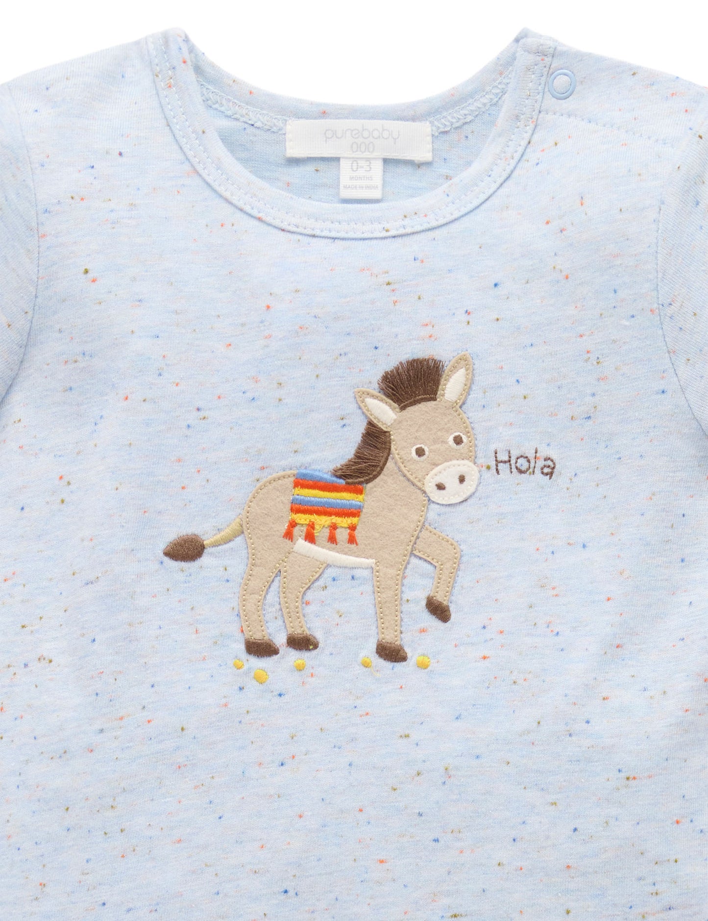 Donkey Linen Blend Short and Tee Set | Blue