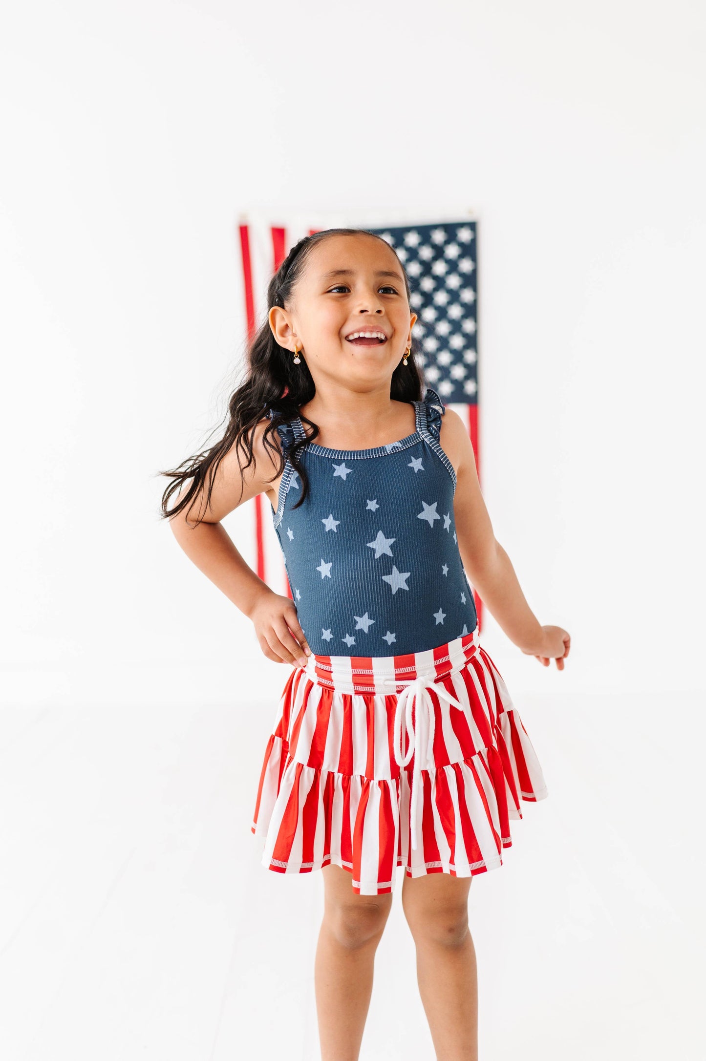Spangled Star Ribbed Tank | JUNE 10