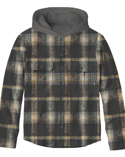 Woodman Hooded Shacket | Black & Sand