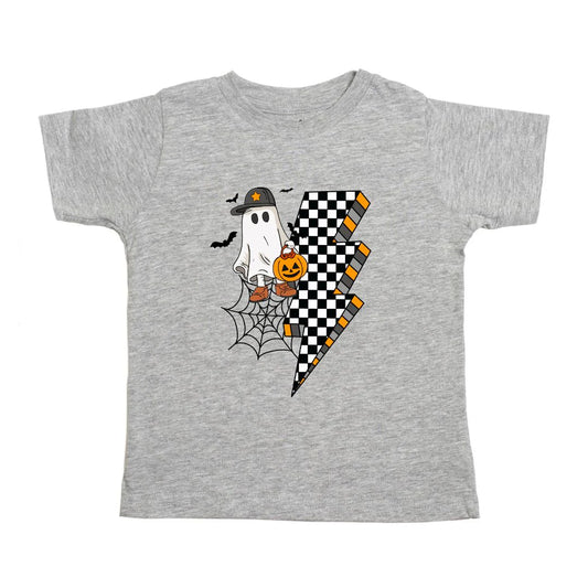Checkered Ghost Halloween Tee