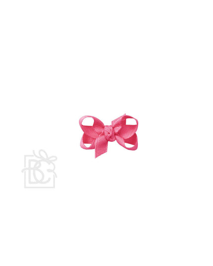 SIGNATURE GROSGRAIN BOW ON CLIP: 6.5" Jumbo - 2.25" Ribbon on Lg. Alligator Clip / HOT PINK