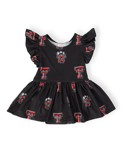 Texas Tech Raider Red Flutter Twirl Dress | Black