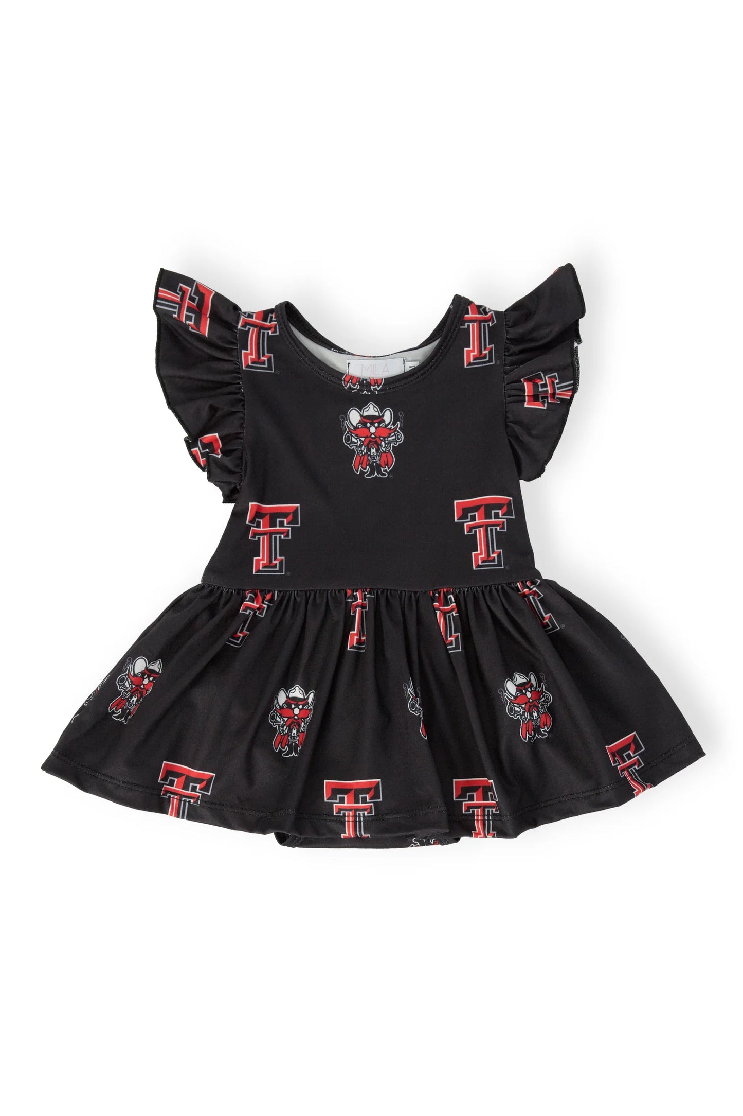 Texas Tech Raider Red Flutter Twirl Dress | Black
