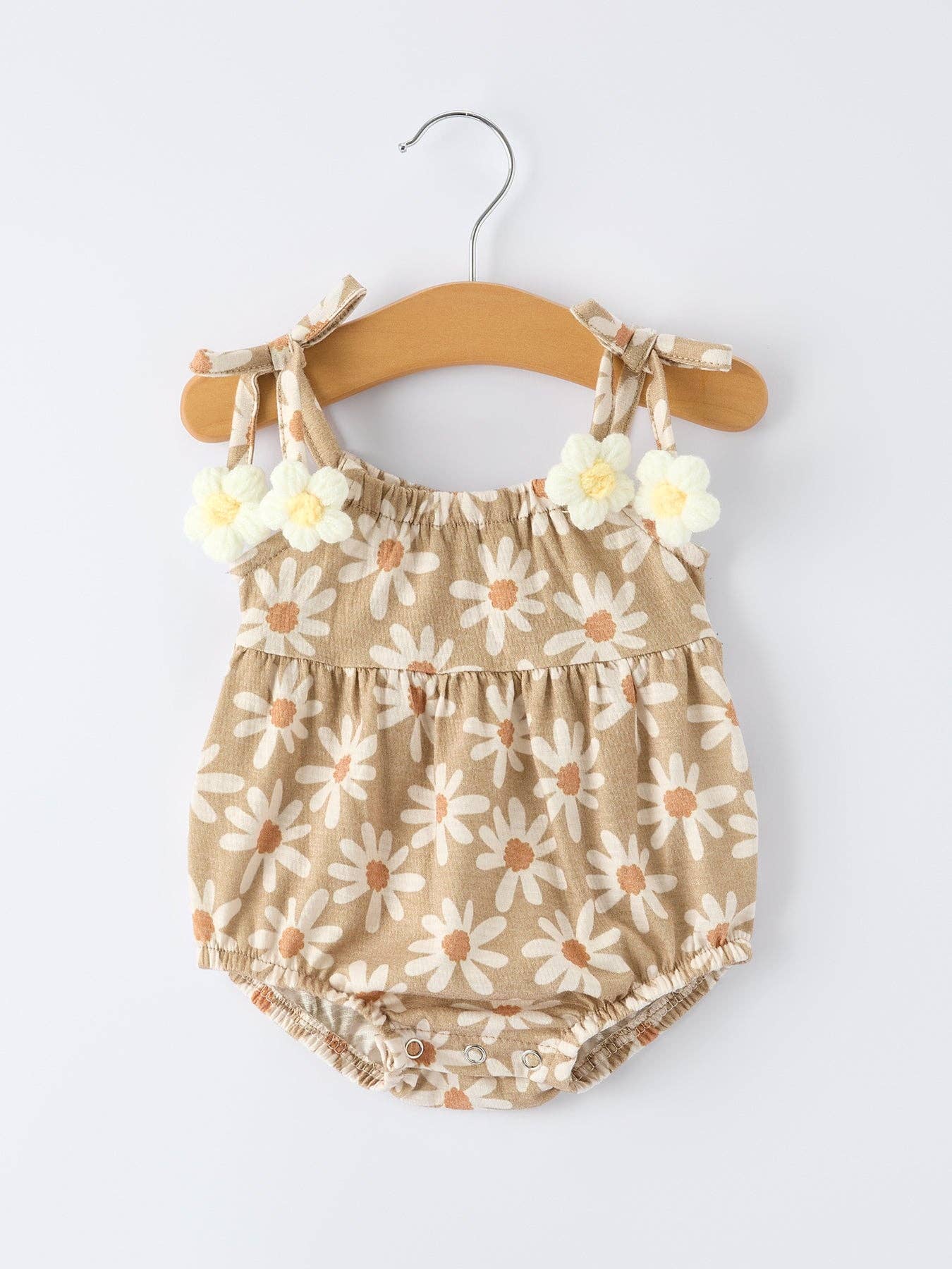 Floral Daisy Baby Romper