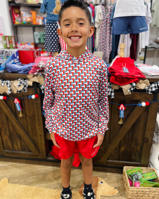 Youth Performance Hoodie | Texas Flag
