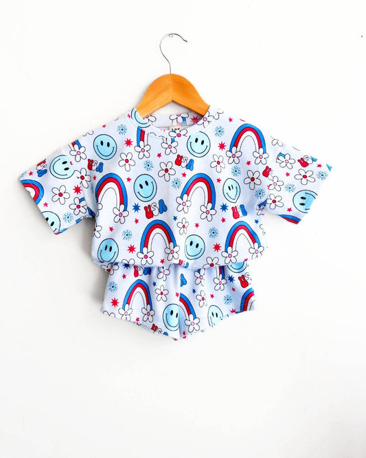 Little Miss USA Shortie Set