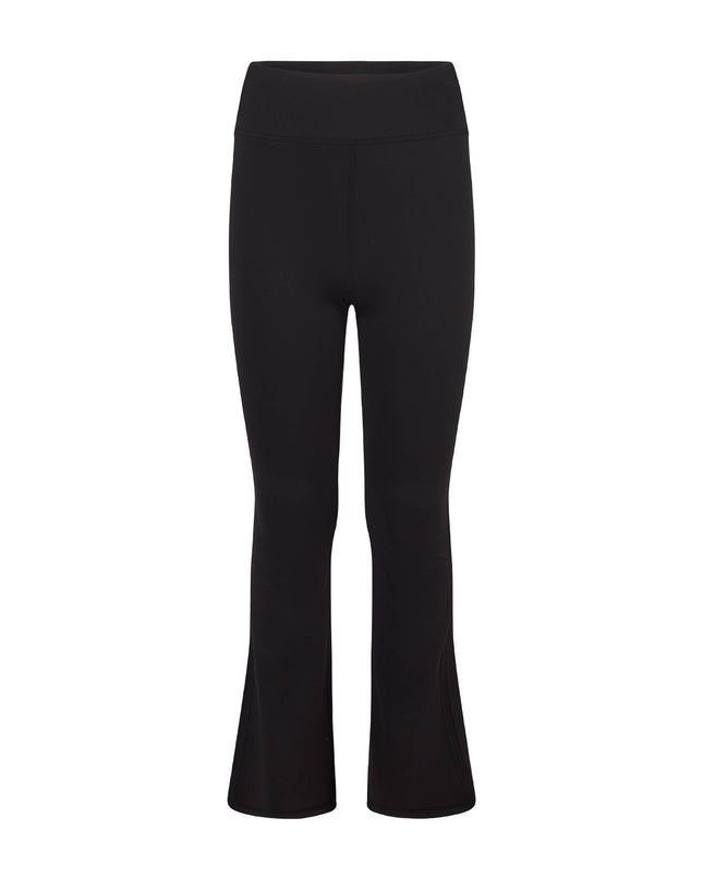 Lux High Rise Ruched Everyday Flared Pants | Black