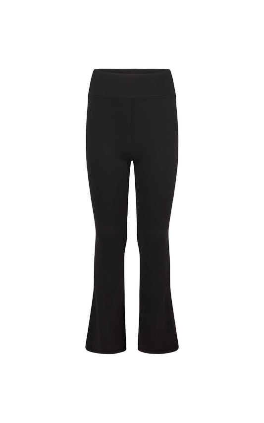 Lux High Rise Ruched Everyday Flared Pants | Black