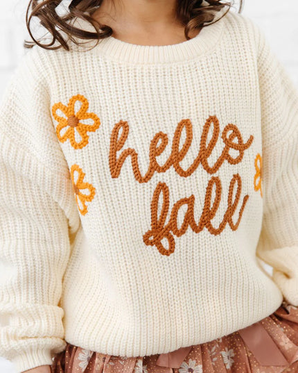 Hello Fall Knit Sweater