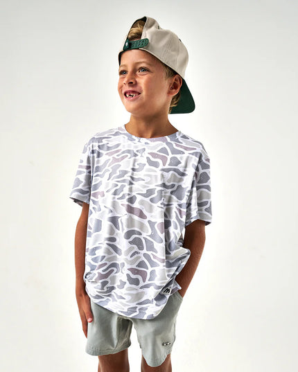 Youth Tee | Dri Fit Go To Tee | White Camo