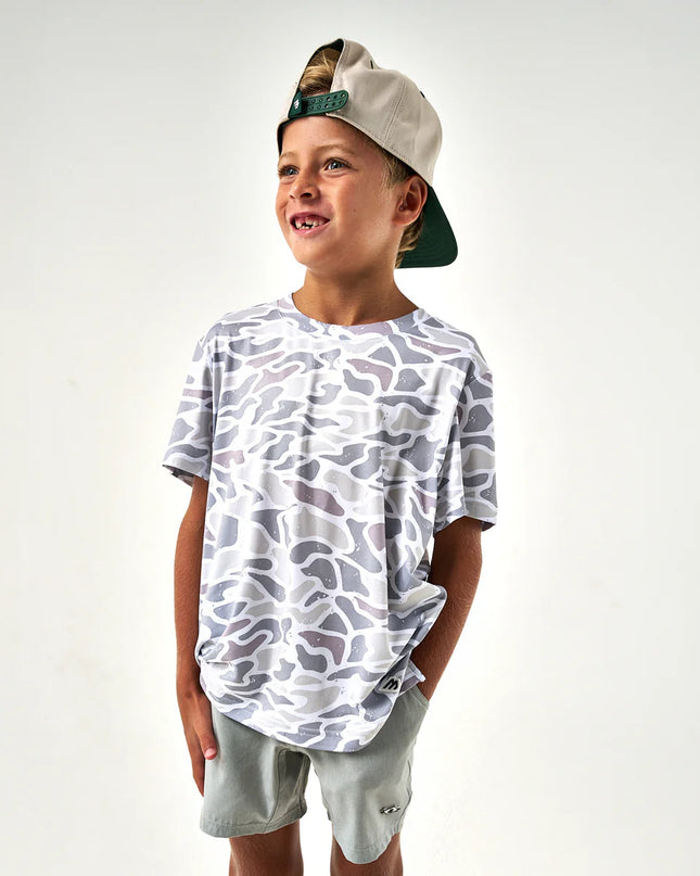 Youth Tee | Dri Fit Go To Tee | White Camo