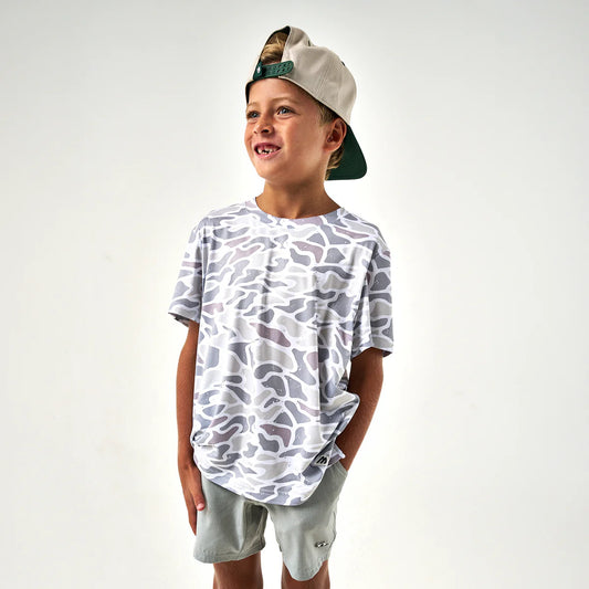 Youth Tee | Dri Fit Go To Tee | White Camo