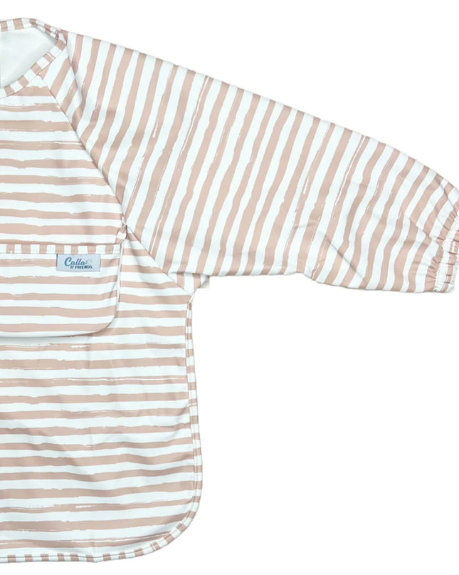 The Grayson Long Sleeve Bib | Brush Stripes