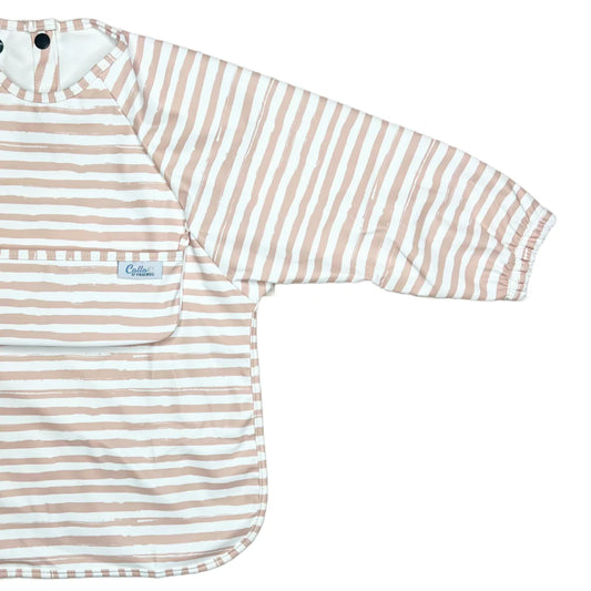 The Grayson Long Sleeve Bib | Brush Stripes
