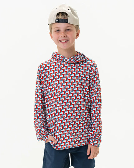 Youth Performance Hoodie | Texas Flag