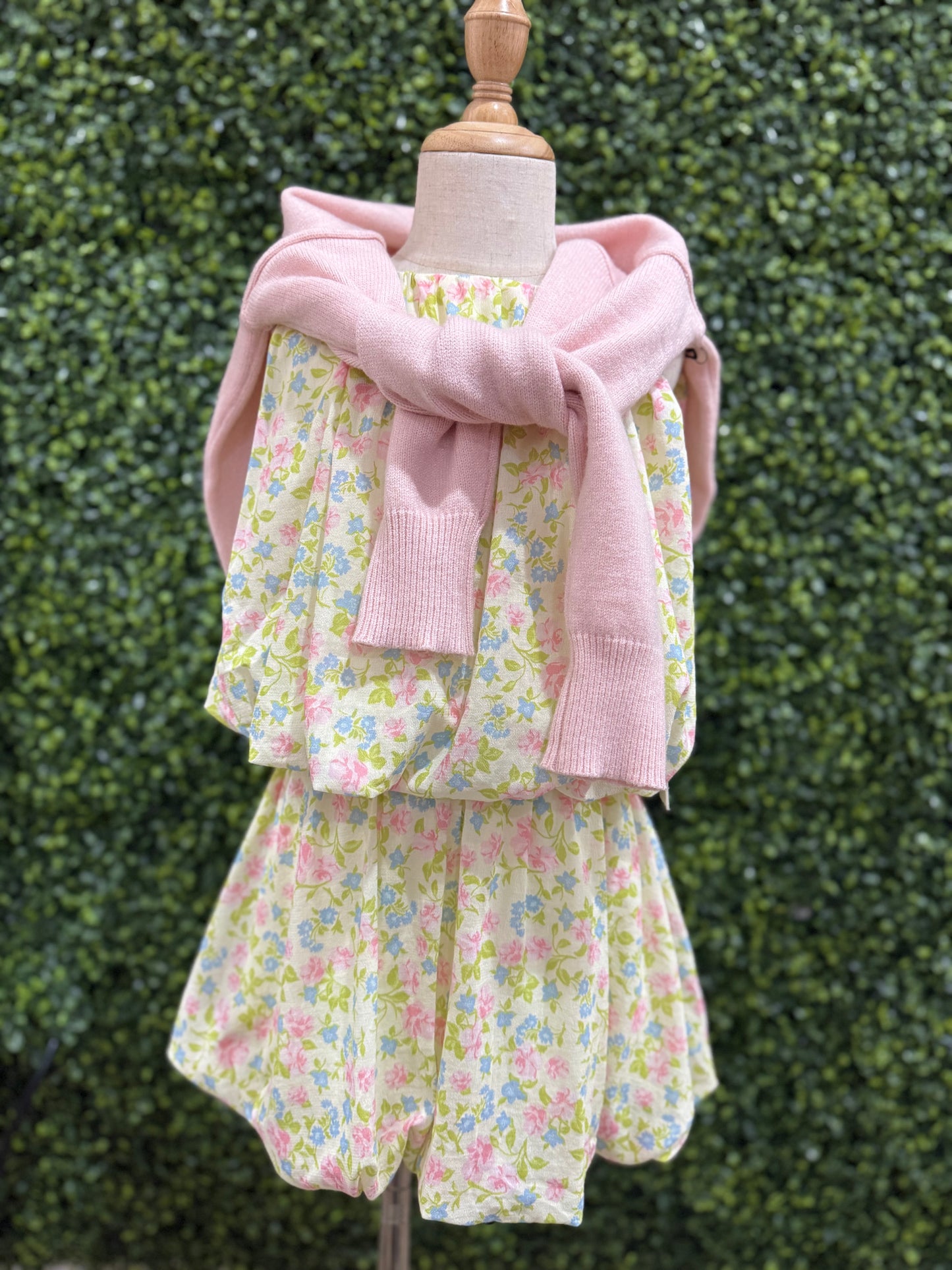 Gauze Grecian Bubble Skirt | Yellow Roses