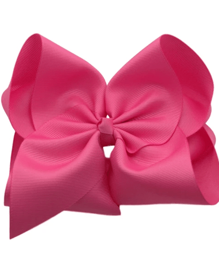 6” Solid Grosgrain Bow | Hot Pink