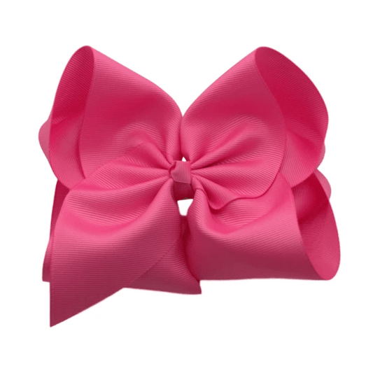 6” Solid Grosgrain Bow | Hot Pink