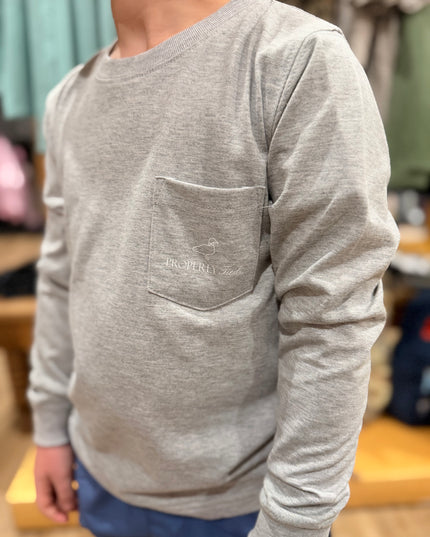 Basketball LS | Light Heather Grey