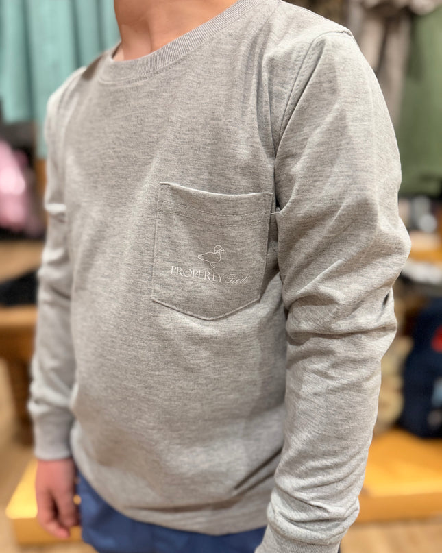 Basketball LS | Light Heather Grey