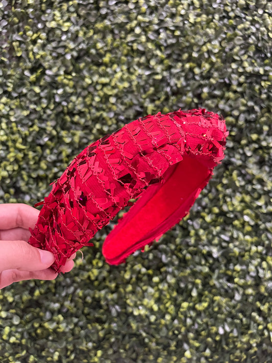 Shimmy Red Headband