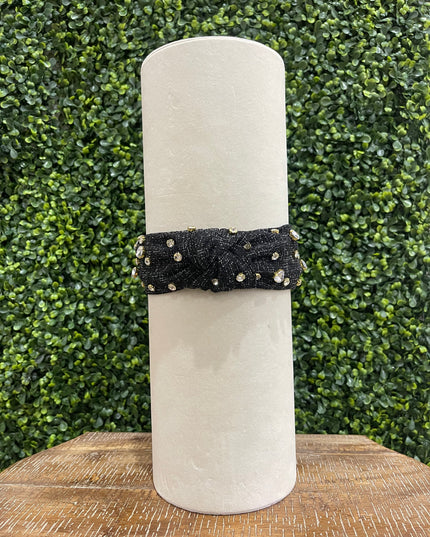 Tweed Embellished Headband