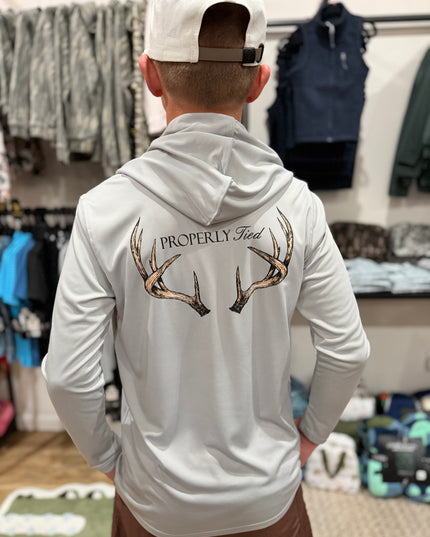 Shade Performance Hoodie Vintage Antler | Ice Grey