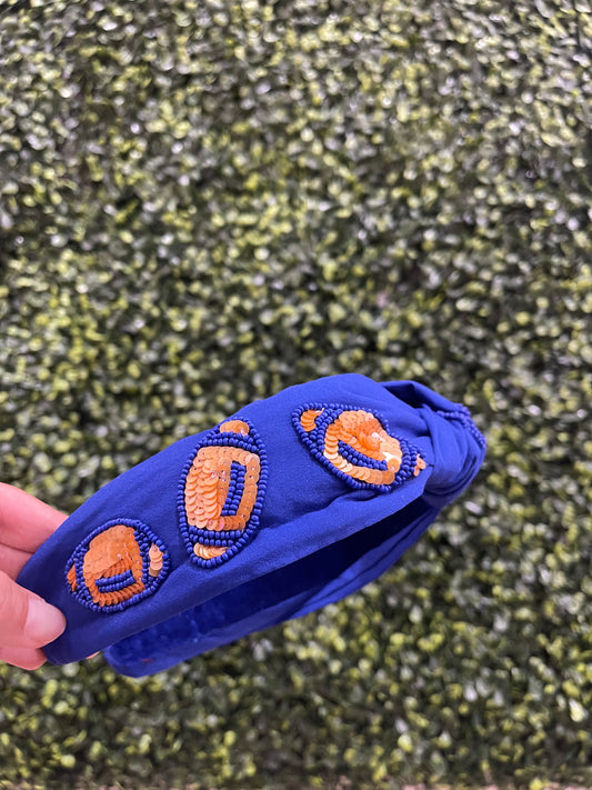 Royal Blue Game Day Headband