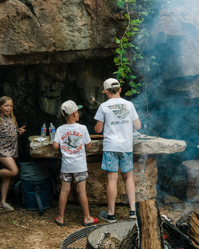 Youth Tee | Flying B | Heather Ash Grey