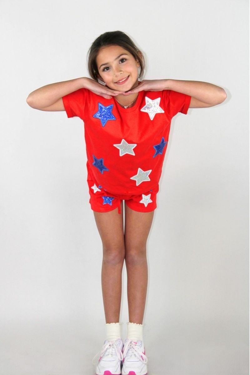 Americana Sequin Embroidered Set