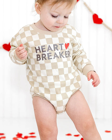 Heartbreaker Checkered Valentine’s Day Romper