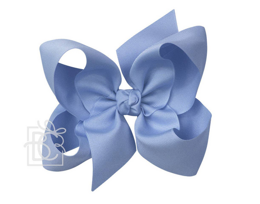 6" Solid Grosgrain Bow | Bluebird