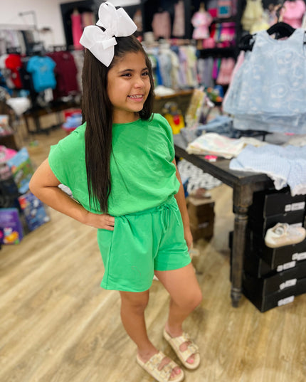 Shoulder Pleat Tank | Seaweed