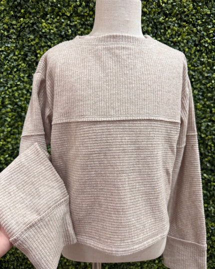 Cozy Ribbed Long Sleeve | Latte