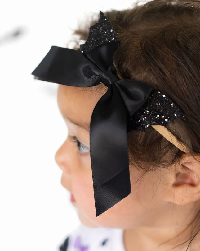 Bat Halloween Bow Baby Headband