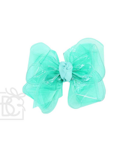 Aquamarine Waterproof Bow | 4"