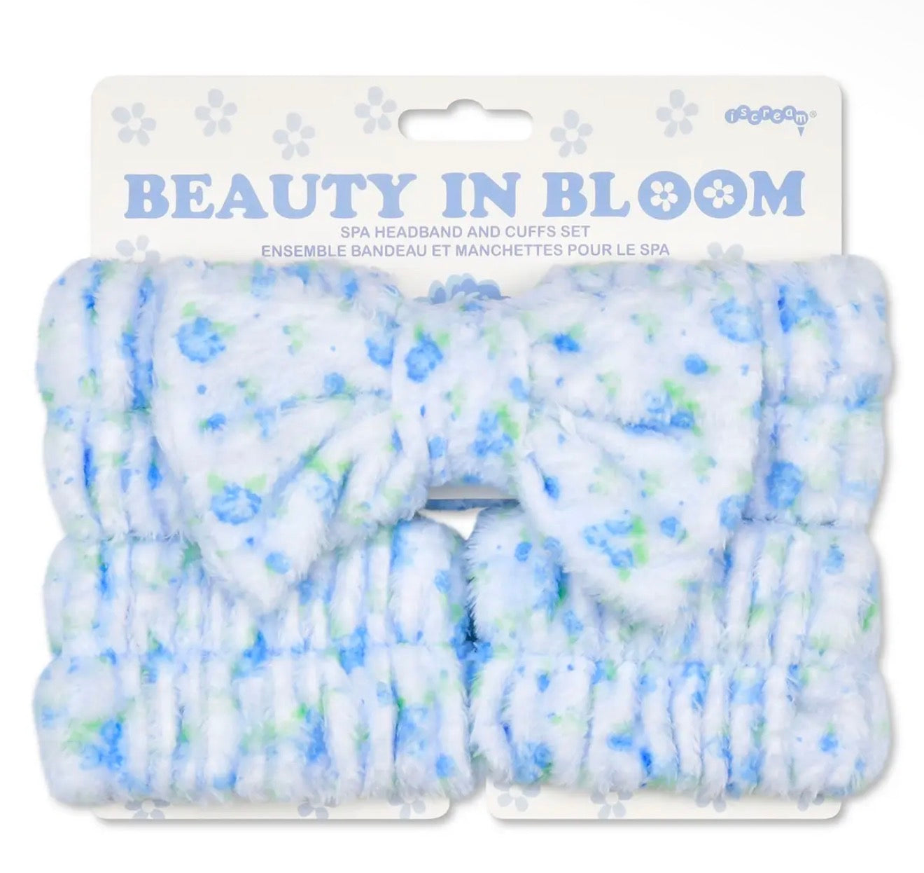 Blue Ditsy Floral Spa Set
