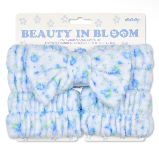 Blue Ditsy Floral Spa Set