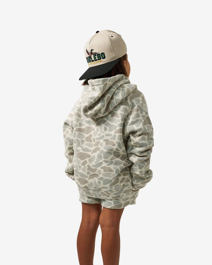Youth Vintage Washed Hoodie | Classic Deer Camo