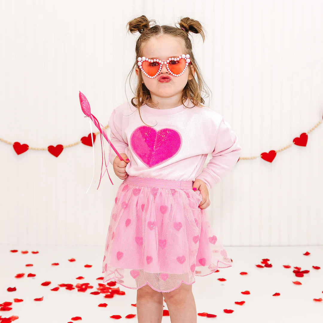 Mini Sequin Hearts Valentine’s Day Tutu