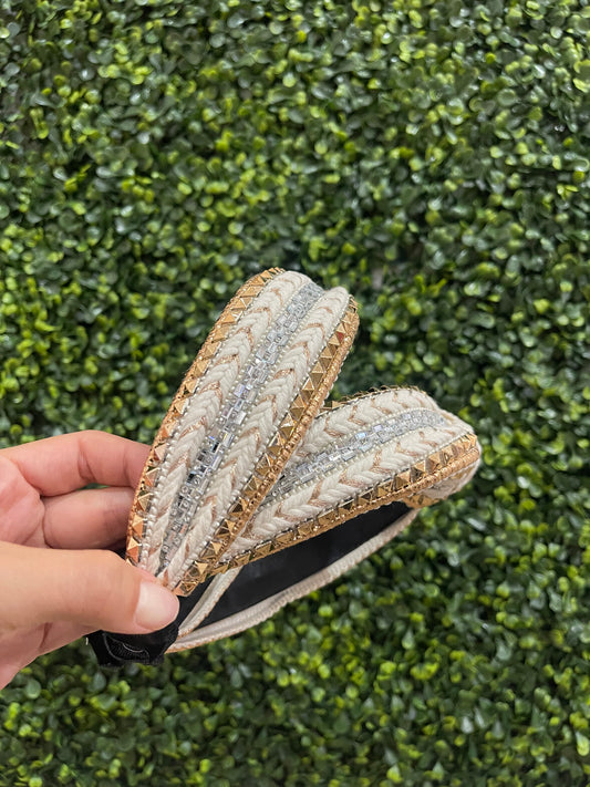 Bronze Stud Embellished Headband