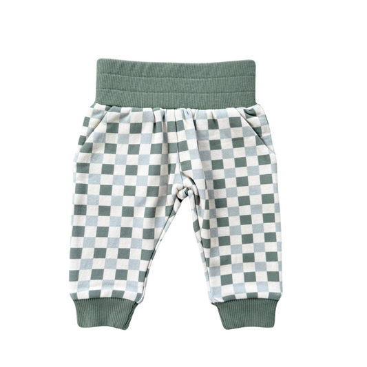 Fleece Joggers | Fern Checkers