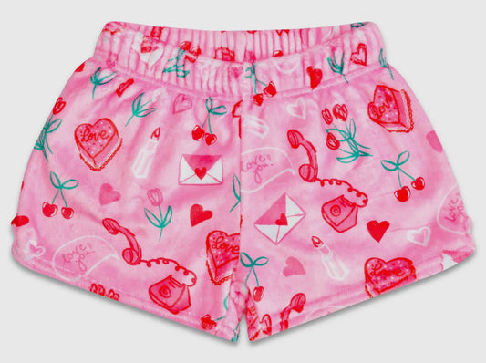 Love Doodles Plush Shorts