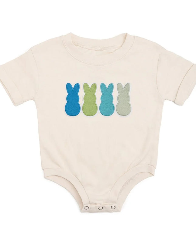 Peeps Embroidered Patch Bubble Romper