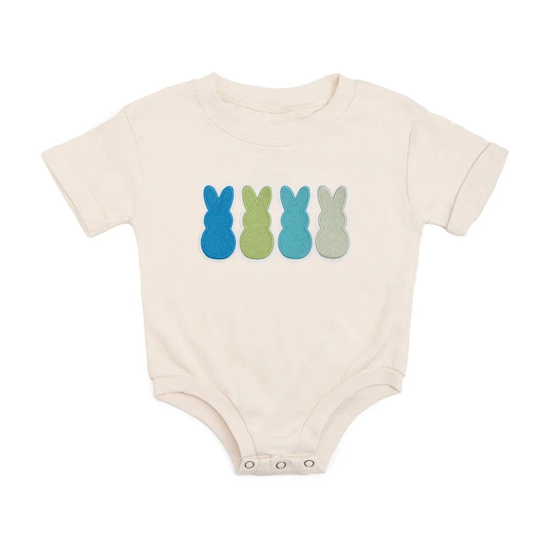Peeps Embroidered Patch Bubble Romper