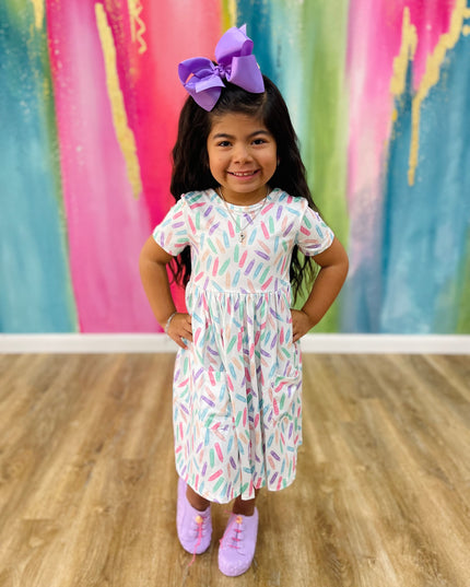 Color Crayons Twirl Dress